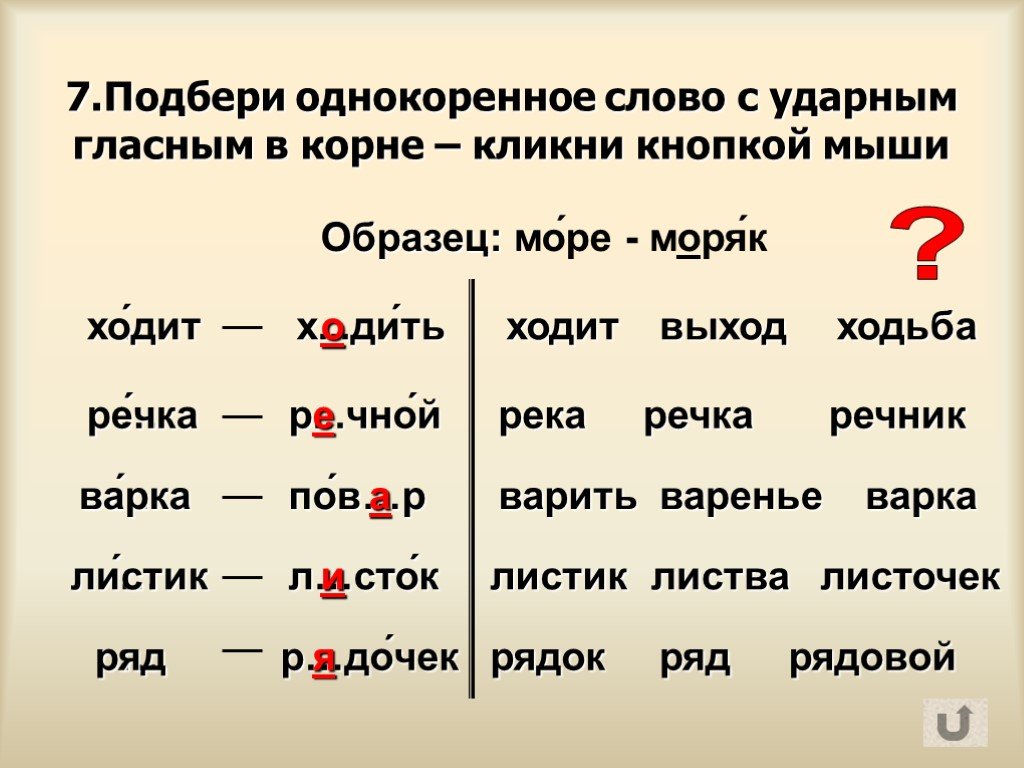 Как подобрать к существительному однокоренные слова?
