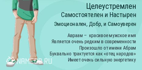Значение имени авраам (аврам) для мальчика, характер и судьба.