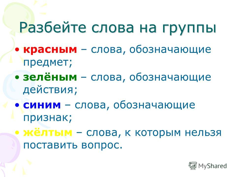 Морфологический разбор глагола