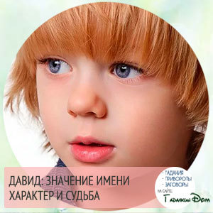 Происхождение, характеристика и значение имени давид