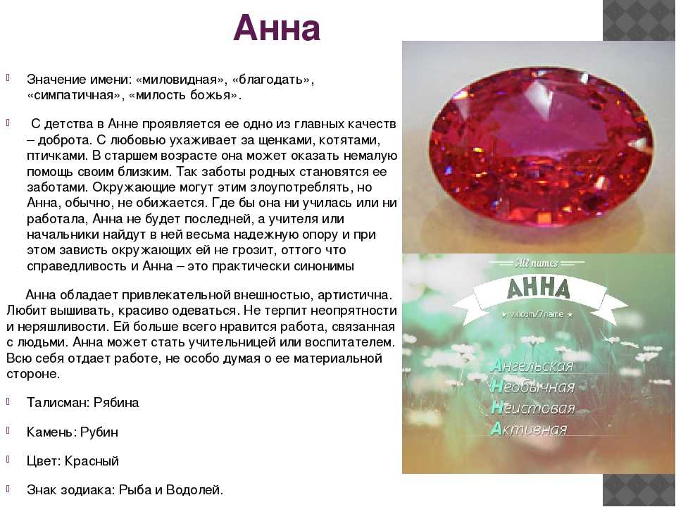 Имя анна