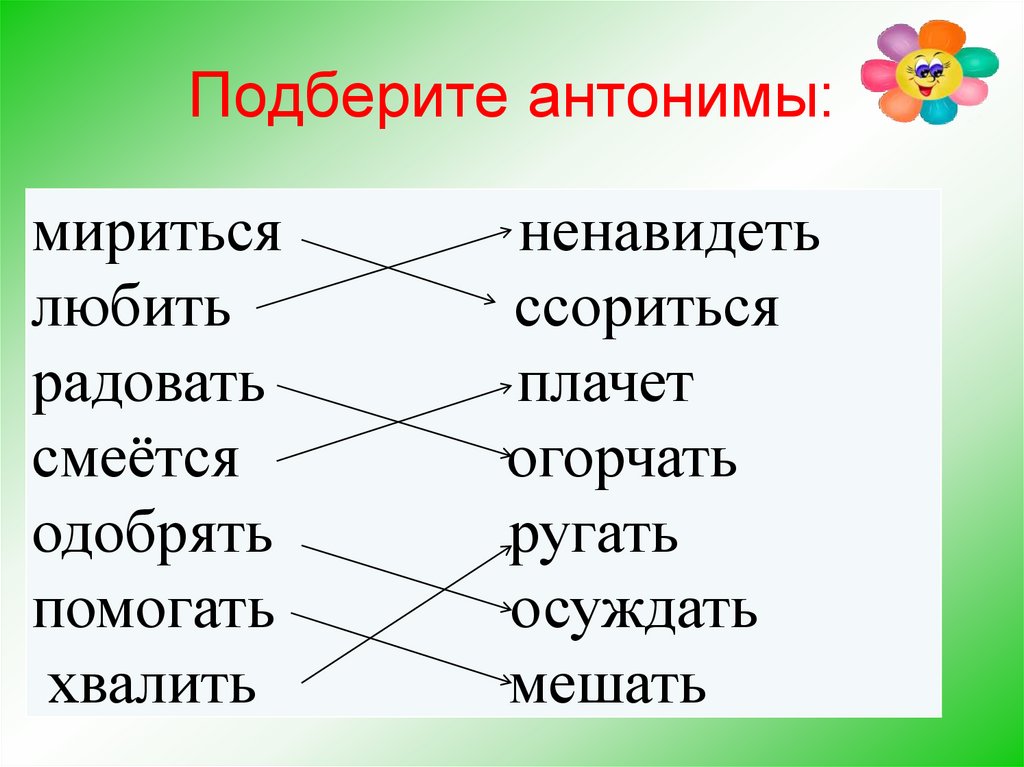Антонимы в русском языке