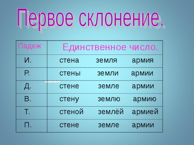 Родительный падеж множественного числа существительных
