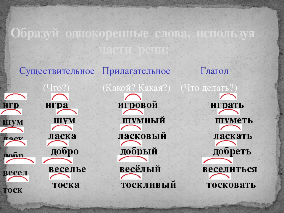 Корень слова в русском языке