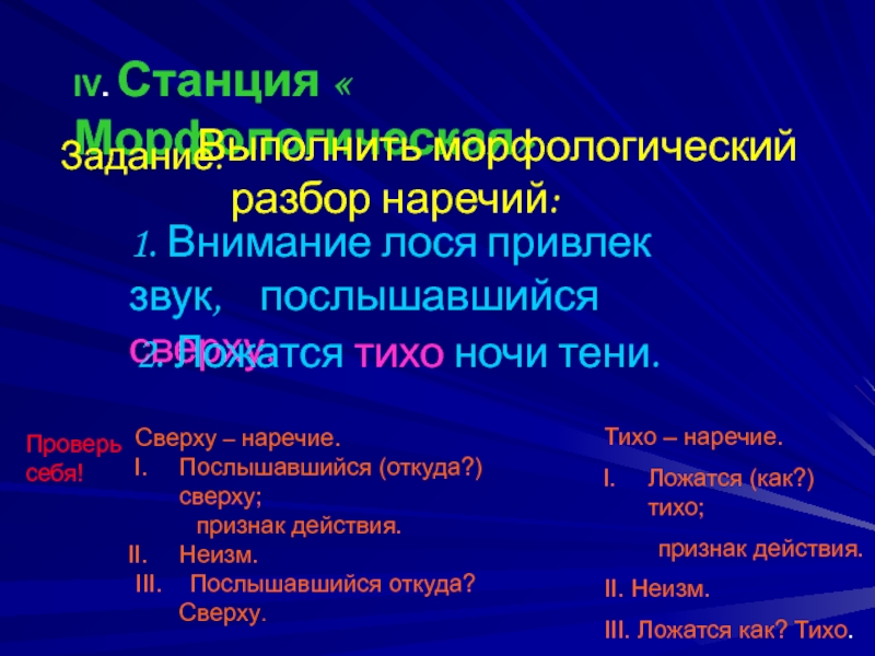 Каждый: выполняем морфологический разбор